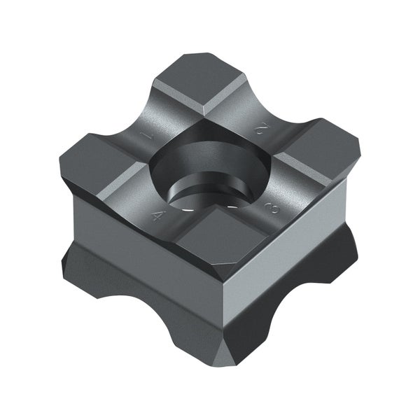 Drehmeißel-Wendeplatte mit vier Schneidkanten