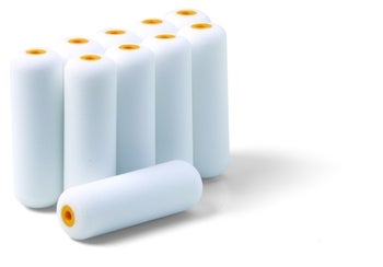 Set aus zehn Schaumstoffwalzen für Lackierarbeiten