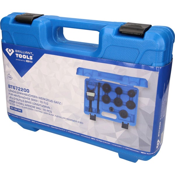 BRILLIANT TOOLS Längslenkerbuchsen-Werkzeug-Satz für Hinterachse BMW 10tlg. - BT672200