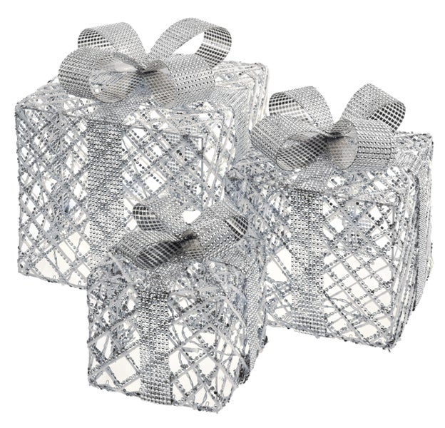 LAALU LED-Lichtdekoration GIFTS silber