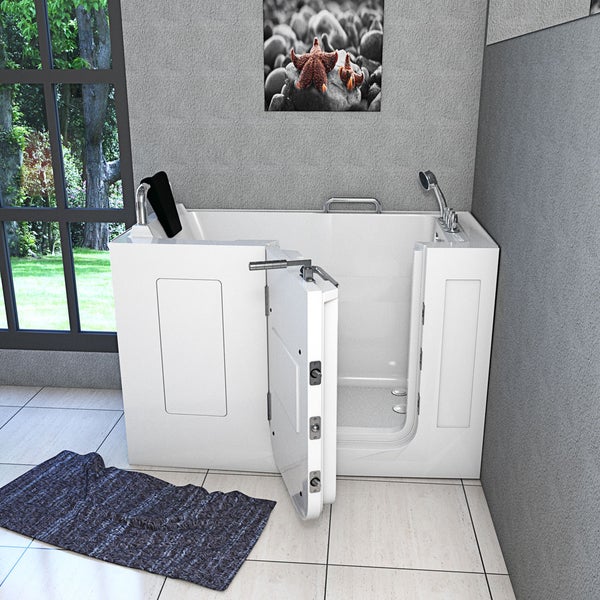 Sitzbadewanne Senioren Wanne mit Tür S07-TH-C-L 140x76cm