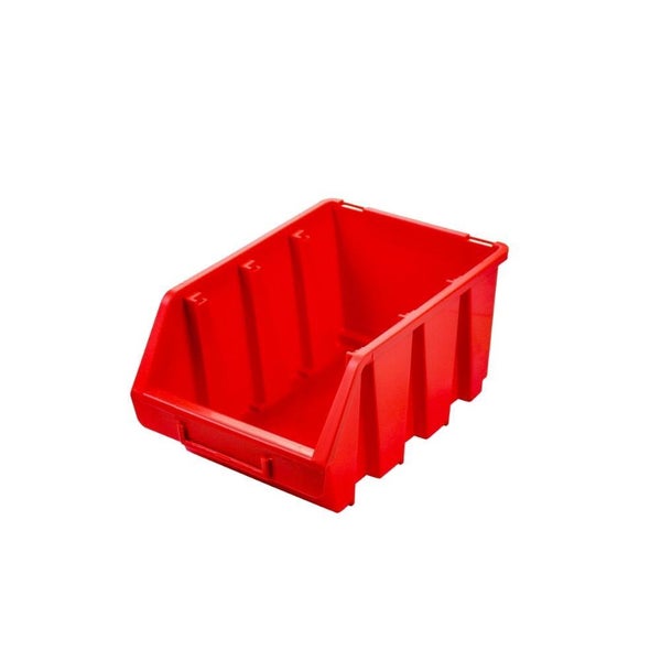 PROREGAL SuperSparSet 10x Sichtlagerbox 3 HxBxT 12,6 x 17 x 24 cm Polypropylen Rot