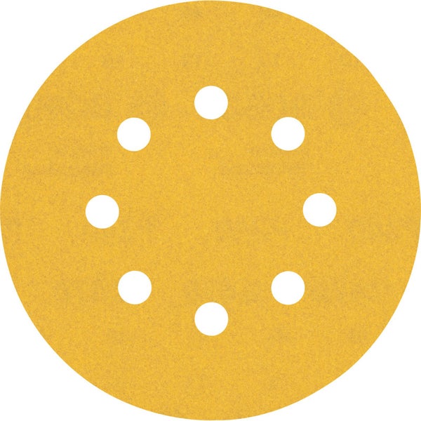 Bosch Exzenterschleifer beim Schleifen einer Oberfläche