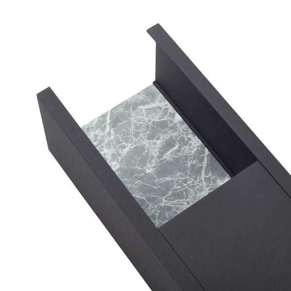 Lucande LED Wandleuchte außen Lavrin (spritzwassergeschützt (Modern) in Schwarz aus Aluminium (2 flammig, ) - Außenwandleuchten Wandlampe Led Außenlampe Outdoor für