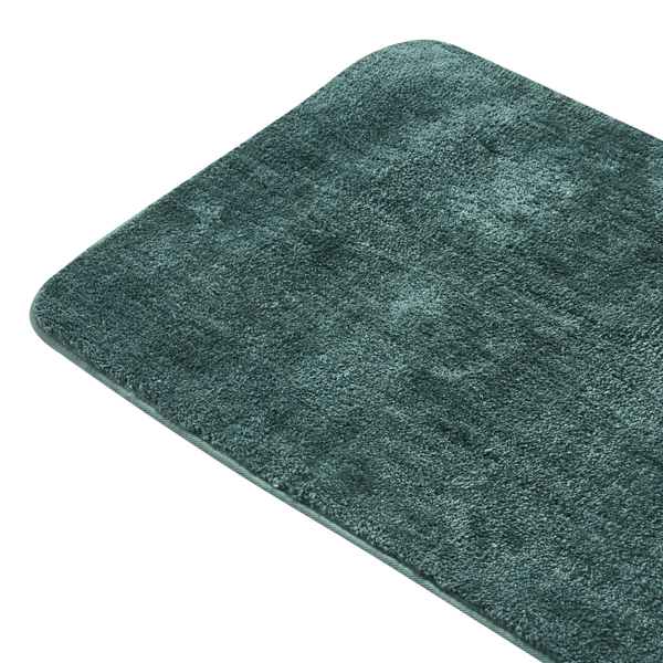 Rechteckiger Badteppich mit abgerundeten Ecken aus weichem Flor für das Badezimmer