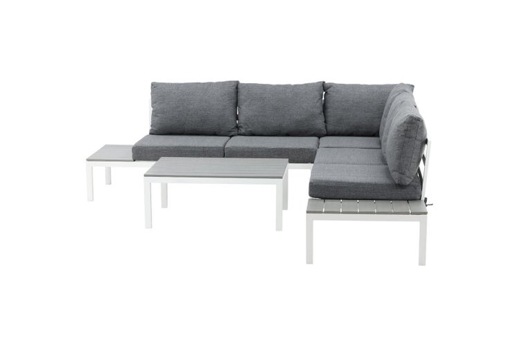 Odense Loungeset 2 Teile grau,weiß. 1 X 1 X 1 cm