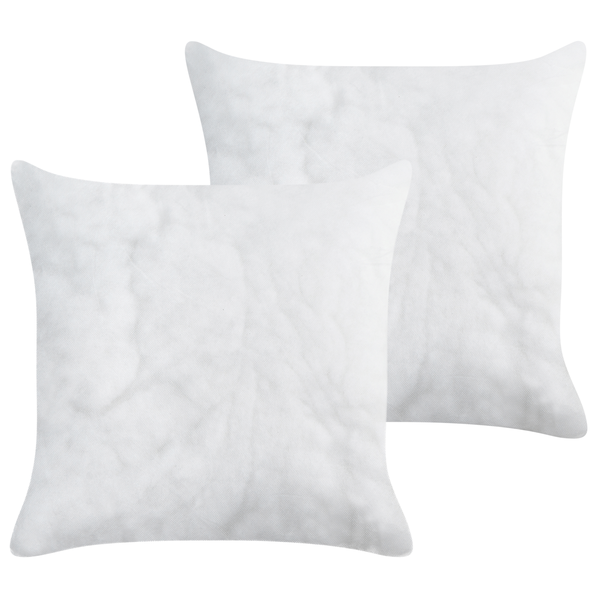 Zwei weiße Kissenfüllungen
