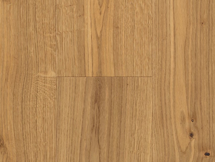 Holzfußboden-Dielen mit natürlicher Maserung und Astlöchern.