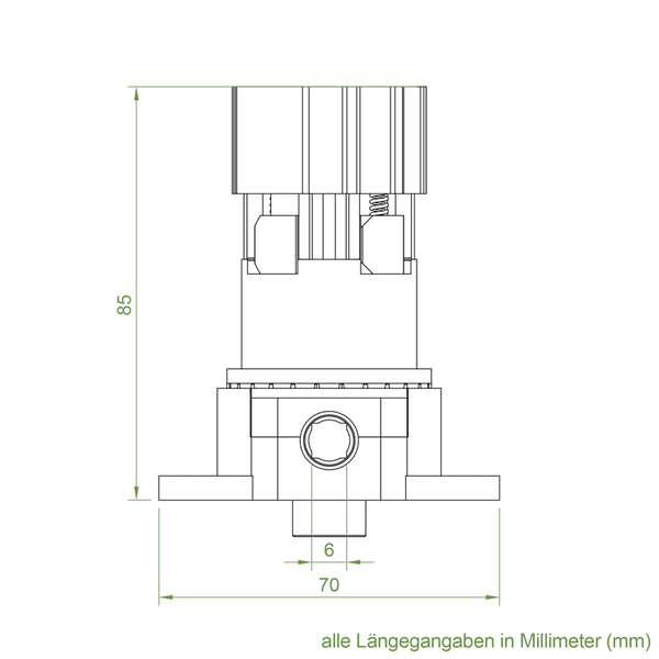 Geiger Rolladenradgetriebe K008 | Untersetzung 2:1 rechts | mit Zapfen | für 40,5 mm Kittelbergerwelle