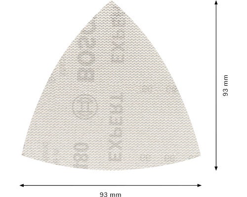 Dreieckschleifpapier mit einer Größe von 93 mm