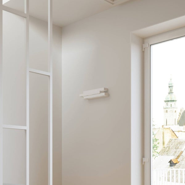 Euluna Wandleuchte, Wandlampe Innen Marcellus (Modern) in Weiß aus Metall (2 flammig G9) - Wandstrahler Wandbeleuchtung Schlafzimmer / Wohnzimmer Wohnzimmerleuchte