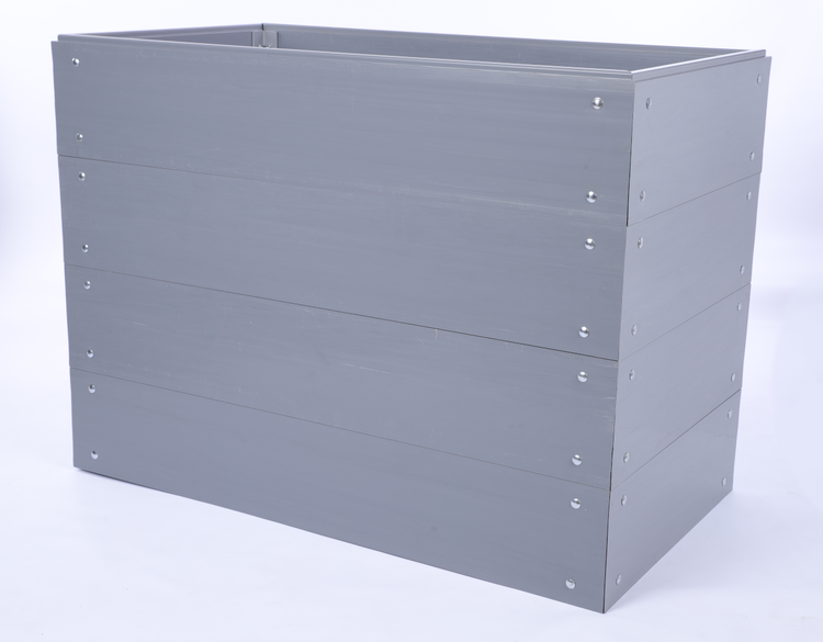 Hochbeete Growline Plast HxBxT 81x110x60 cm 4 Ebenen Kunststoff Grau