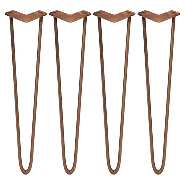 4 x Hairpin Legs Tischbeine 71cm 2 Streben
