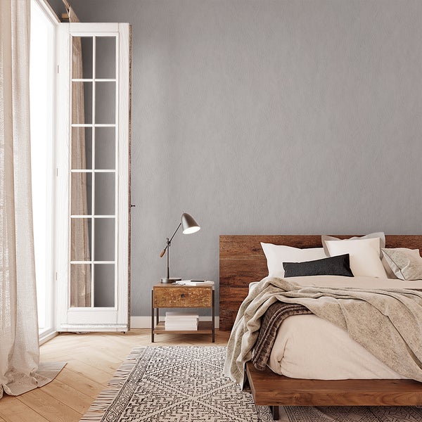 Tapete Weiß Struktur Modern für Wohnzimmer Schlafzimmer Küche MADE IN GERMANY 10,05 x 0,53m