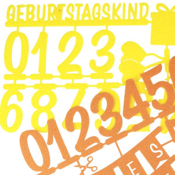 Geburtstagskerzenzahlen zum Dekorieren von Kuchen