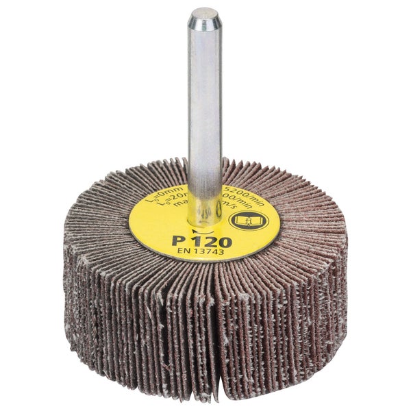 Lamellenschleifer mit Schleifmittel P120 und Metallschaft