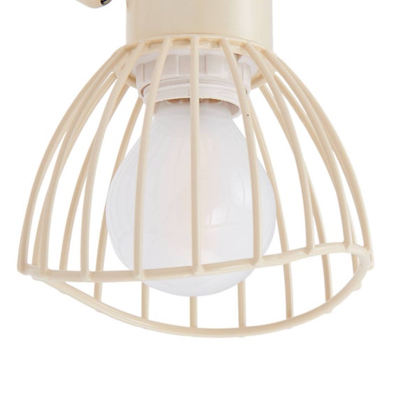 Deckenleuchte mit Käfigschirm und Leuchtmittel
