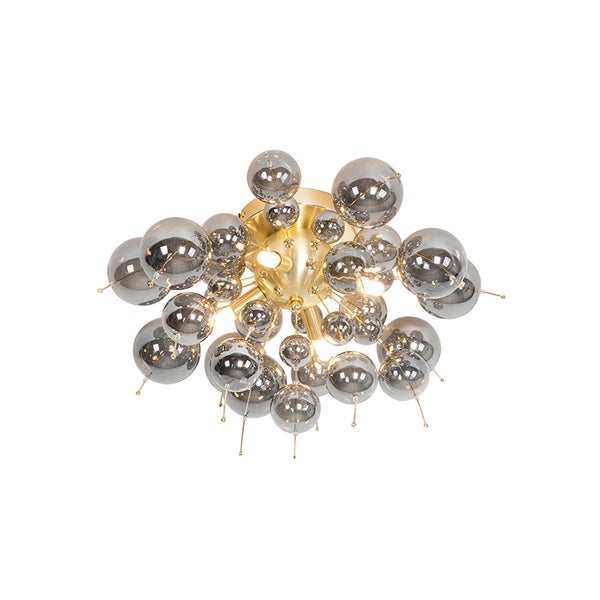 Deckenleuchte mit kugelförmigen Lampenschirmen