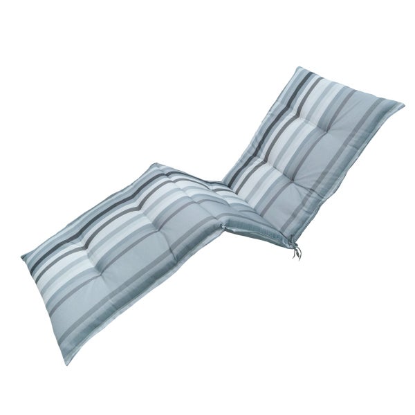 Liegenauflage Righe grau - ca. 200x65 cm