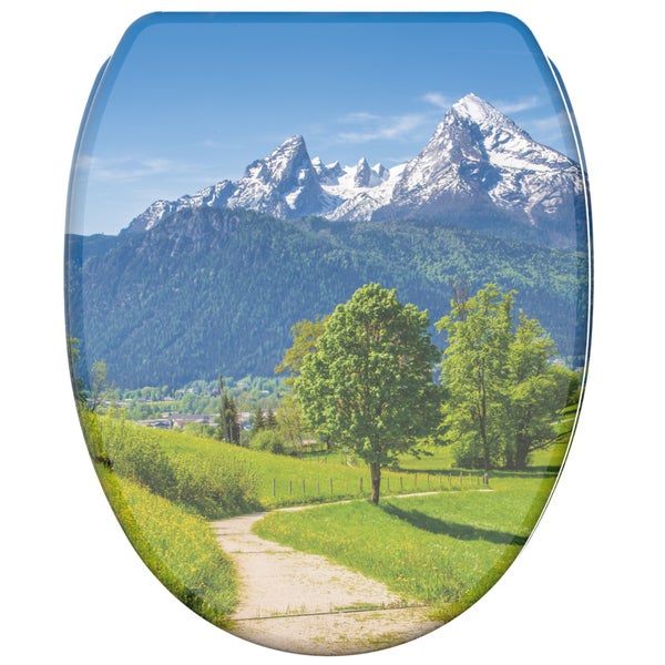 WC-Sitz mit Motiv Berglandschaft Watzmann