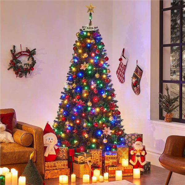 Yaheetech 183cm LED Künstlicher Weihnachtsbaum , Grün