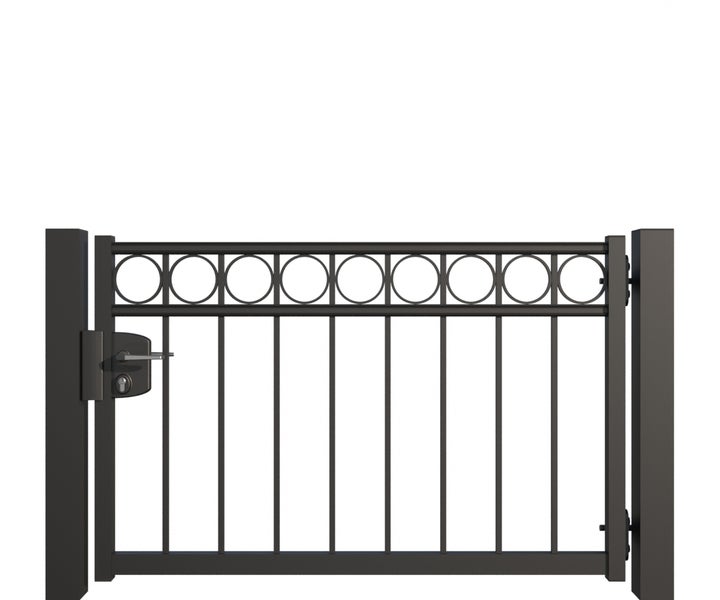 Metall Gartentor mit Schloss