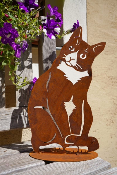 BADEKO Edelrost Katze -Leonie-