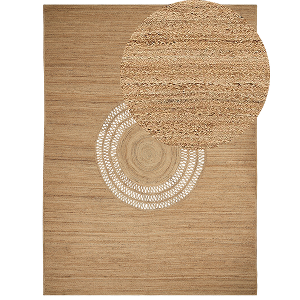 Teppich BOGAZOREN 300 x 400 cm Jute Beige