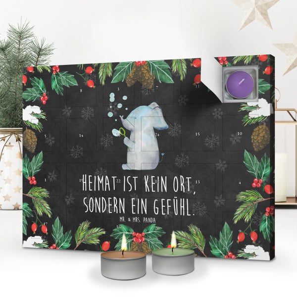 Mr. & Mrs. Panda Duftkerzen Adventskalender Elefant Seifenblasen - Schwarz