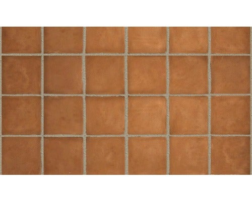 Terracotta Wand- und Bodenfliese Dublin orange 200x200x18 mm