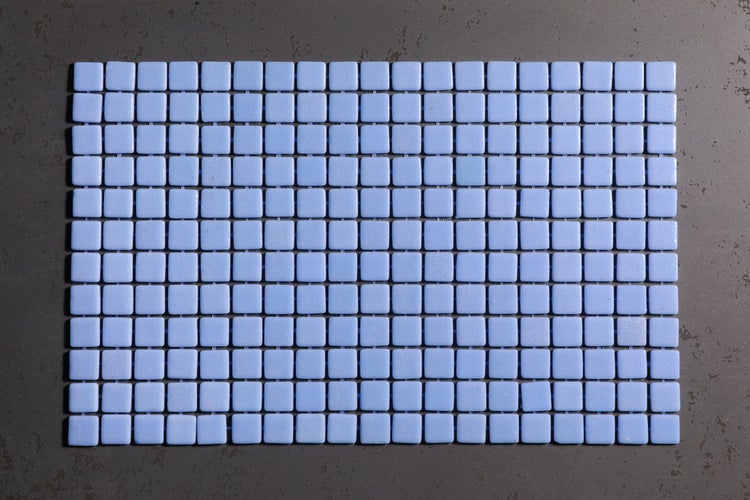 Gepresstes Glasmosaik auf Netz für Badezimmer und Küche 32.5cm x 51.5cm - Adriatic Pool
