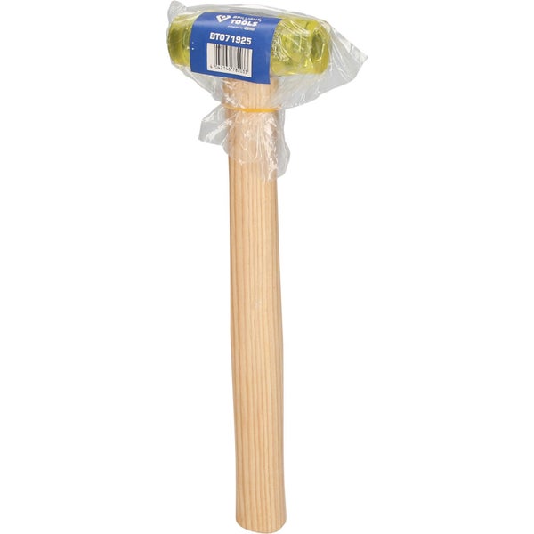 Gummihammer mit Holzgriff, circa 280 Millimeter Länge