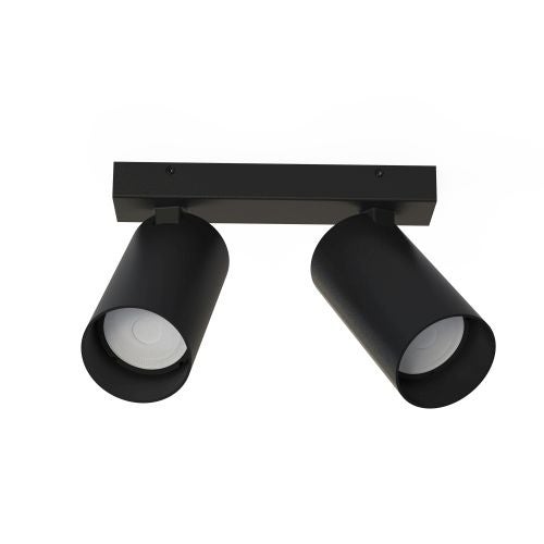 Schwarze Doppelstrahler Deckenleuchte