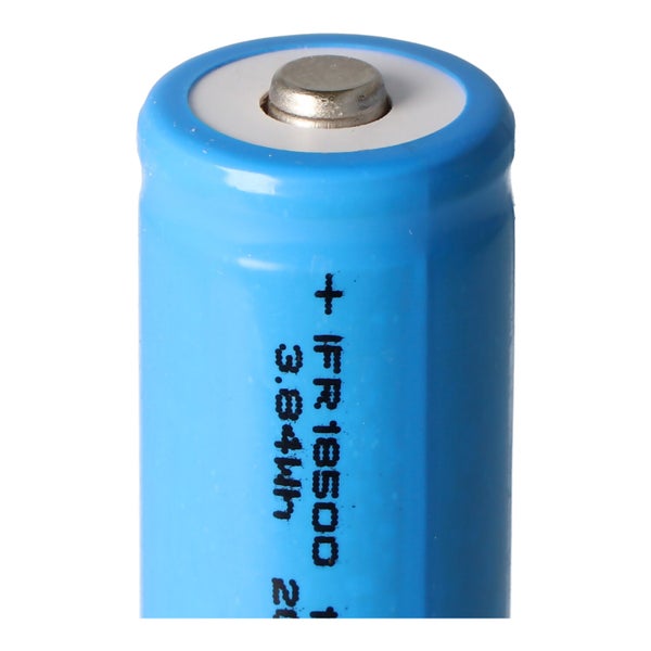 2 Stück Akku passend für Duracell Solar Lithium Phosphat Akku 18500 Li-FePo4 mit 3,2 Volt und 1000mAh, 17,5x48mm