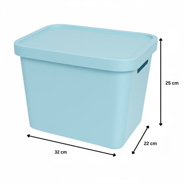 Aufbewahrungsbox aus Kunststoff mit den Maßen 32 x 22 x 25 cm