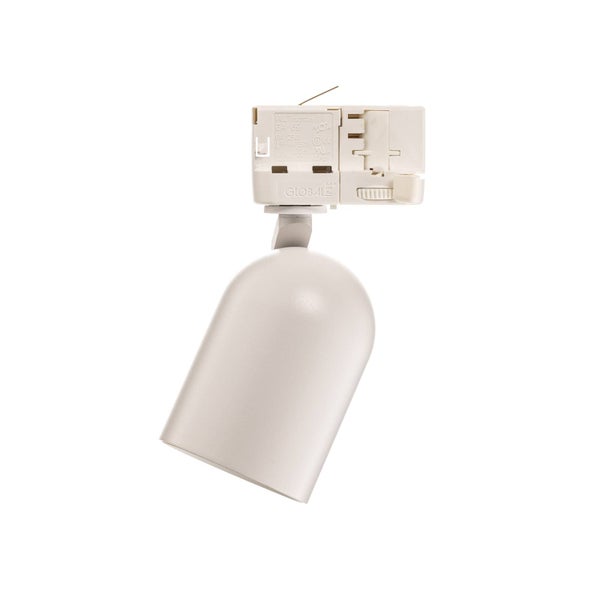 Weißer Strahler für 3-Phasen-Stromschienensystem mit Global Trac Multiadapter GA 69.
