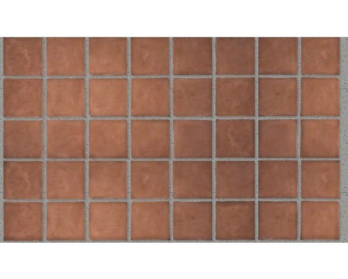 Terracotta Wand- und Bodenfliese Cornwall rot, 150x150x18 mm