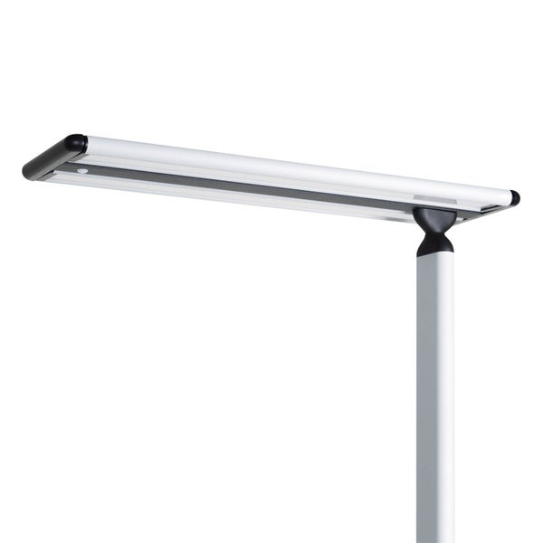 PRIOS LED Bürostehleuchten Zyair ( Touchdimmer) dimmbar (Modern) in Alu aus Aluminium (1 flammig, ) - Bürolampe Arbeitsplatzlampe Standleuchte Stehlampe Deckenfluter Touch Lampe