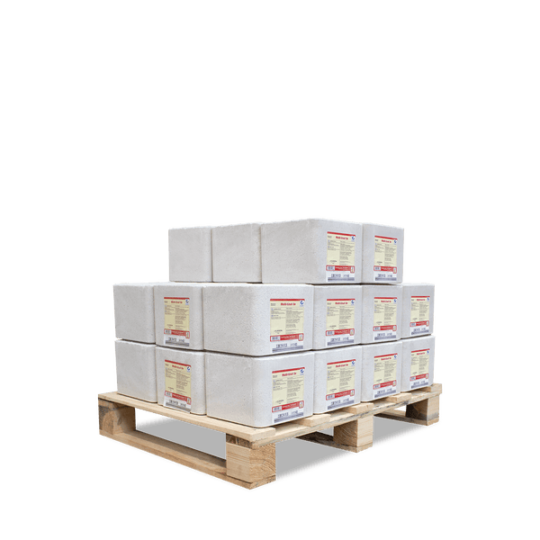 Palette mit Kalksandsteinen