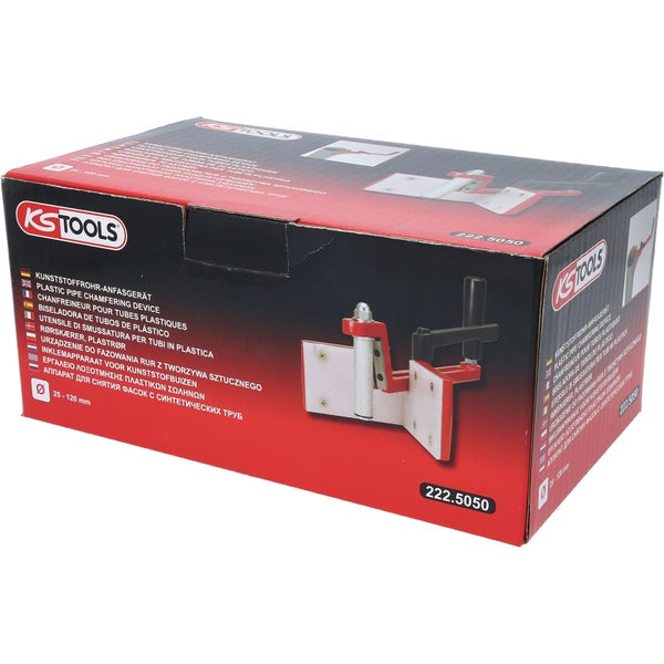 Verpackung einer Kunststoffrohr-Anfasgerät von KS Tools