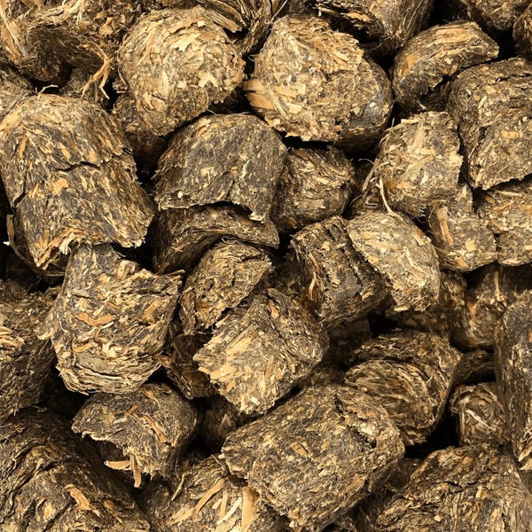 Nahaufnahme von Brennstoffbriketts