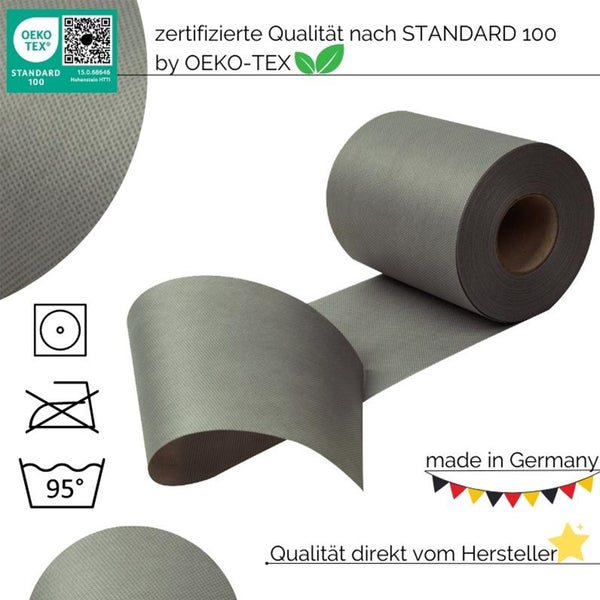 Sensalux Kombi-Set 1 Tischdeckenrolle 1m x 25m apfelgrün + Tischläufer 15cm grau