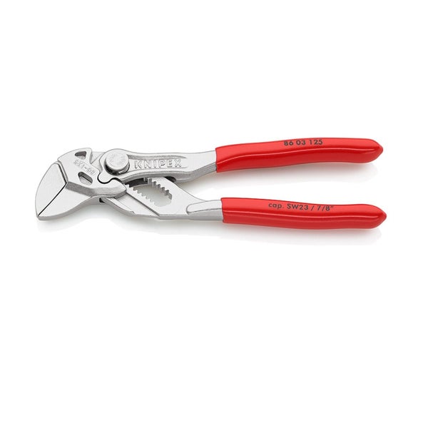 Knipex Rohrzange mit roten Griffen