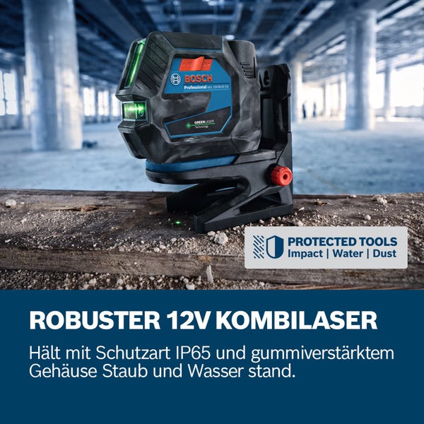 Bosch Logo Kombilaser mit Staub-, Wasser- und Stoßschutz