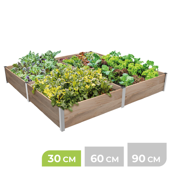 4m² Hochbeet ErnteMAXX in Quadratform Höhe 60 cm