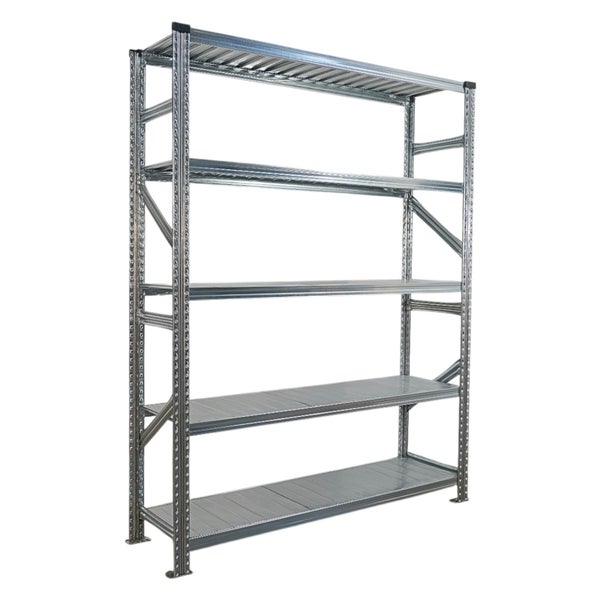 Metallregal mit fünf Ablageflächen für Lagerung