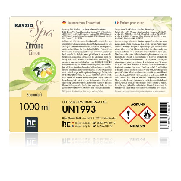 Brennpiritus Flasche von Höfer Chemie