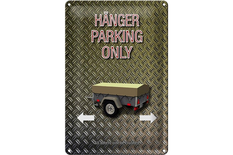 Blechschild Spruch 20x30cm Hänger parking only Wanddeko