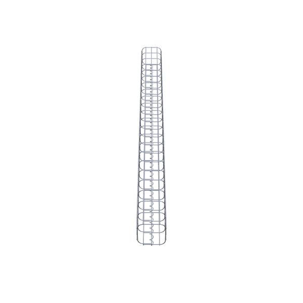 Gabionensäule 17 x 17 cm, MW 5 x 10 cm eckig - Höhe: 2,20 m