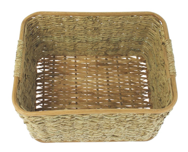 FRANK FLECHTWAREN | Füllkorb Schilfstroh, mittel, RATTAN, 40 x 30 x 23 cm
